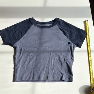 Hollister Kids Two-Tone Gray Raglan Tee